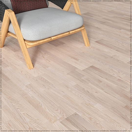 Паркетная доска Polarwood CLASSIC  Oak Tundra White NATUR 3S LAC MAT