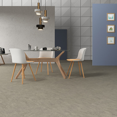 Линолеум модульный Marmoleum MODULAR MARBLED Serene Grey шириной  м