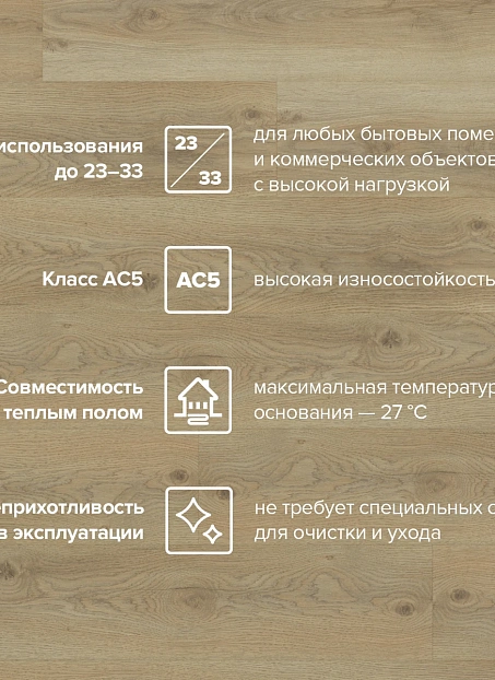 Ламинат Binyl PRO Дуб Ашленд