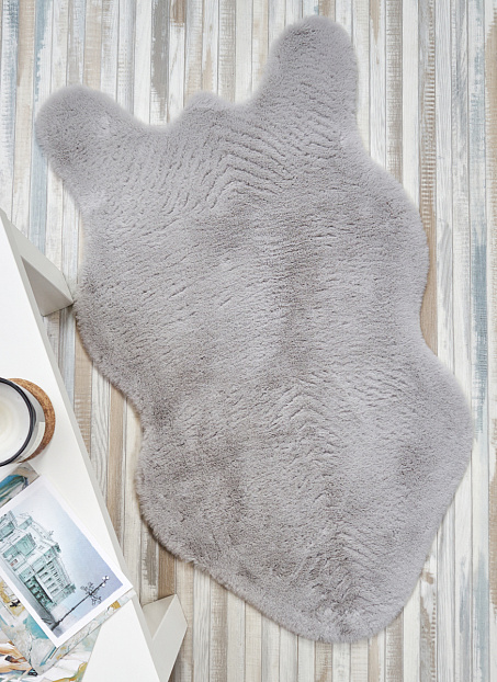 Коврик Shahintex ШКУРА Голубая норка 06