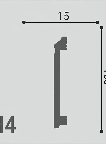 Плинтус напольный Де-Багет XPS Polymer ДН4