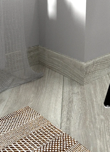 Плинтус МДФ Fine Floor  Дуб Бран>