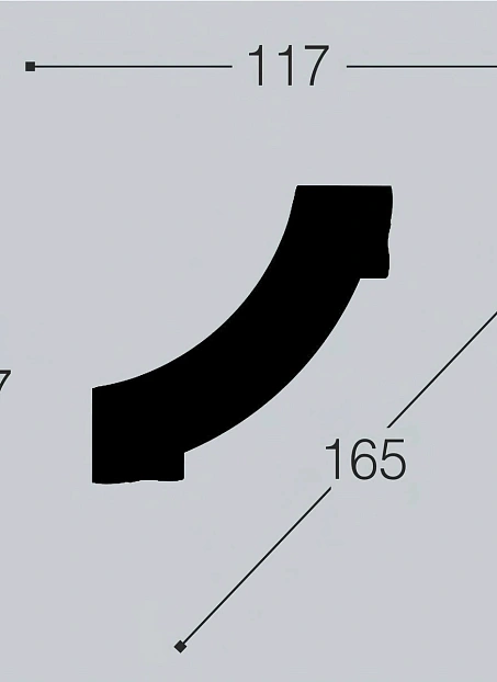 Угол декоративный Bello Deco  М15У1