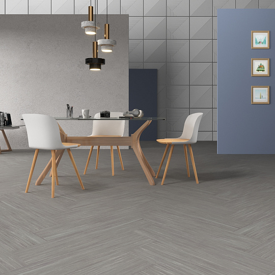 Линолеум модульный Marmoleum MODULAR LINES Grey granite t5226 шириной  м