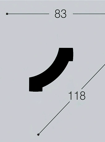 Угол декоративный Bello Deco  М14У1