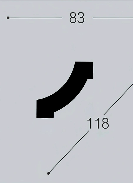 Угол декоративный Bello Deco  М14У1