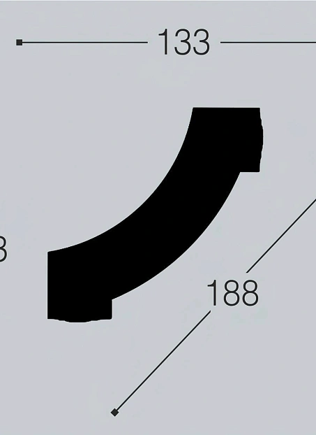 Угол декоративный Bello Deco  М12У1