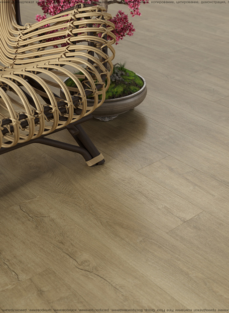 Кварцвиниловая плитка (LVT) EcoClick ECORICH  Дуб Шампань