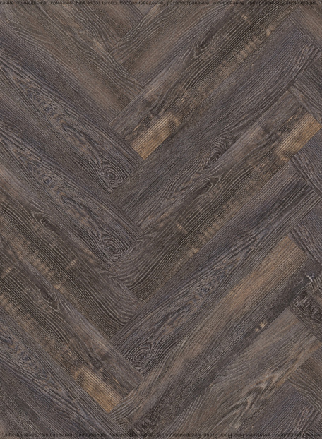 Виниловый ламинат (SPC) CronaFloor HERRINGBONE  Дуб Бордо сторона L/R - 50/50