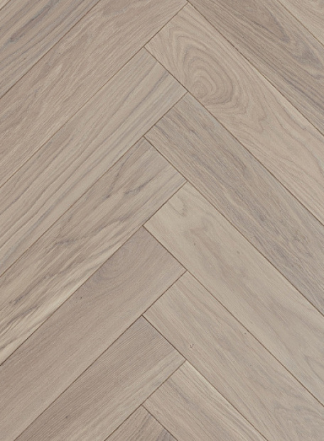 Инженерная доска Karelia HERRINGBONE  Oak Cotton NATUR 1S OIL MAT