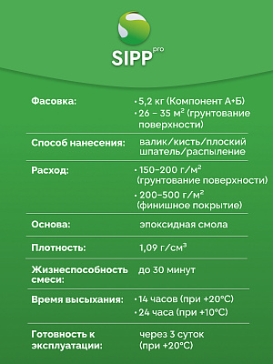 Грунтовка Sipp EPOXY PRIMER HS