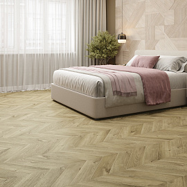 Кварцвиниловая плитка (LVT) Alpine Floor CHEVRON  Дуб Натуральный Отбеленный