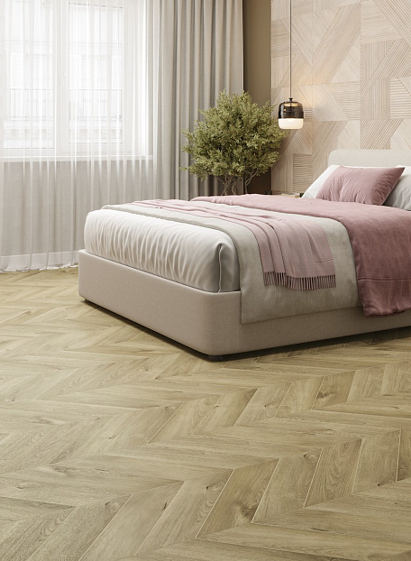 Виниловый ламинат (SPC) Alpine Floor CHEVRON  Дуб Натуральный Отбеленный