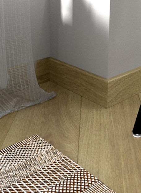 Плинтус МДФ Fine Floor  Дуб Квебек