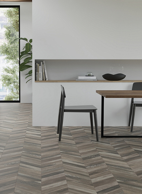 Ламинат Egger PRO Large 8-33 Елка Дуб Кестинкорт Шоколад левая