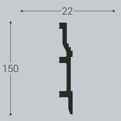 Bello Deco Плинтус напольный XPS П8