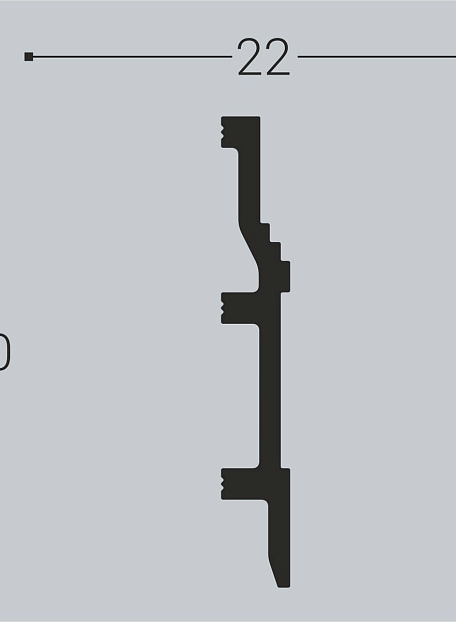 Плинтус напольный Bello Deco XPS П8