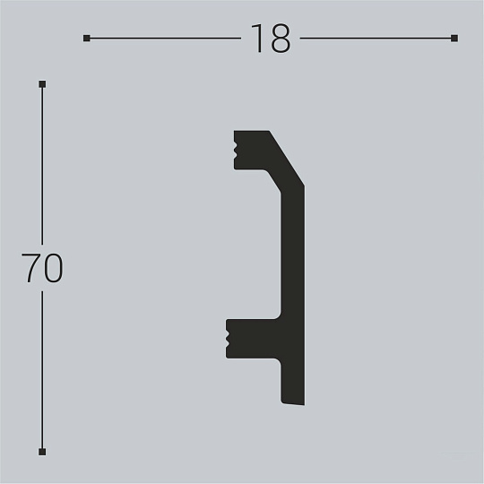 Плинтус напольный Bello Deco XPS П11