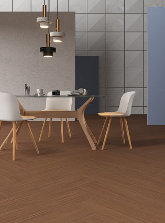Линолеум модульный Marmoleum MODULAR TEXTURA Fresh Walnut te5229 шириной  м