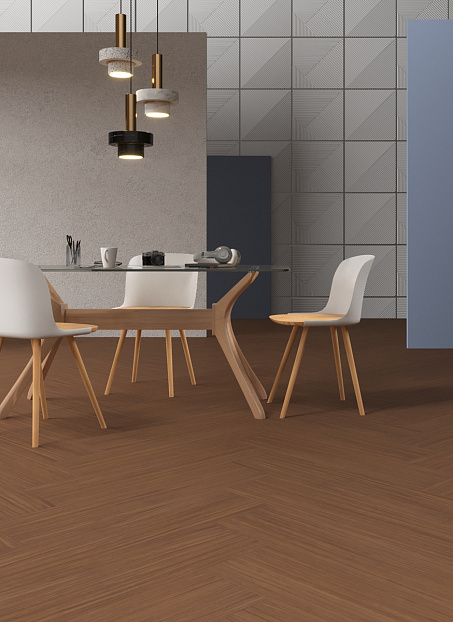 Линолеум модульный Marmoleum MODULAR TEXTURA Fresh Walnut te5229 шириной  м