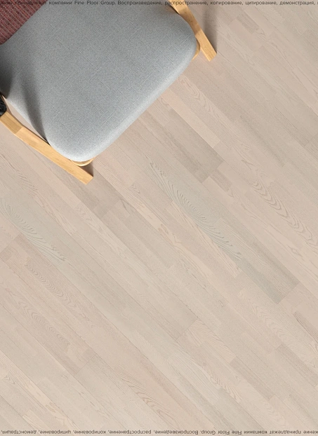 Паркетная доска Polarwood CLASSIC Ясень Рикотта (Ash Ricotta) COUNTRY 3S LAC S.MAT