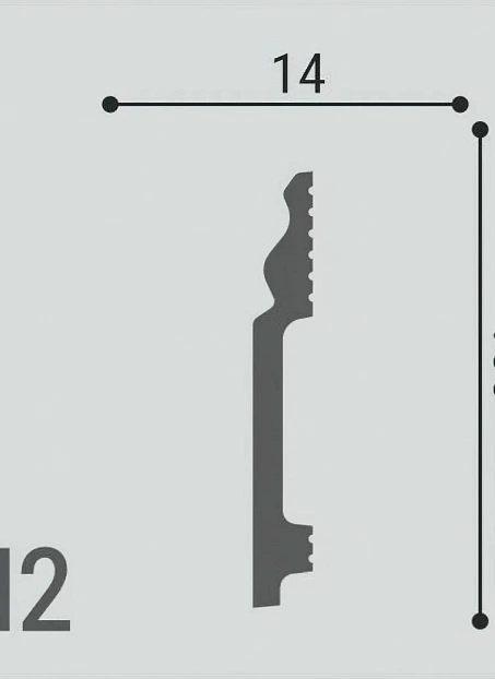 Плинтус напольный Де-Багет XPS Polymer ДН2