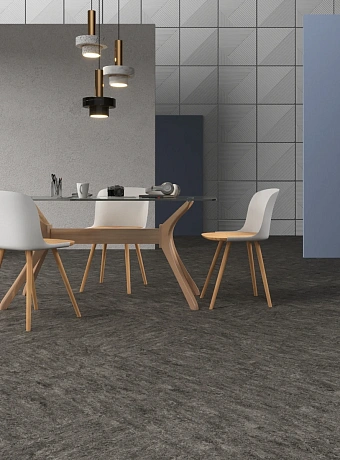 Линолеум модульный Marmoleum MODULAR MARBLED Graphite t3048 шириной  м