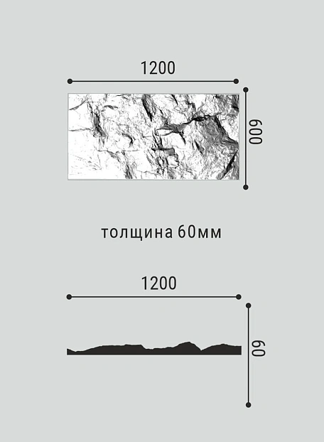 Стеновая панель (PU) Bello Deco С001-1PU