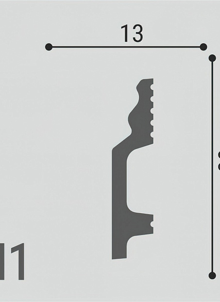 Плинтус напольный Де-Багет XPS Polymer Н1