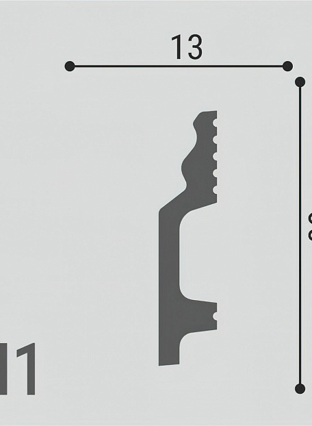 Плинтус напольный Де-Багет XPS Polymer Н1