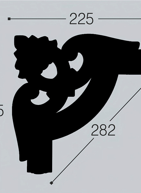 Угол декоративный Bello Deco  М12У2