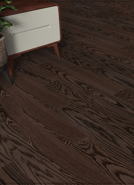 Паркетная доска Karelia ESSENCE  Ash Fawn Brown COUNTRY 1S LAC MAT