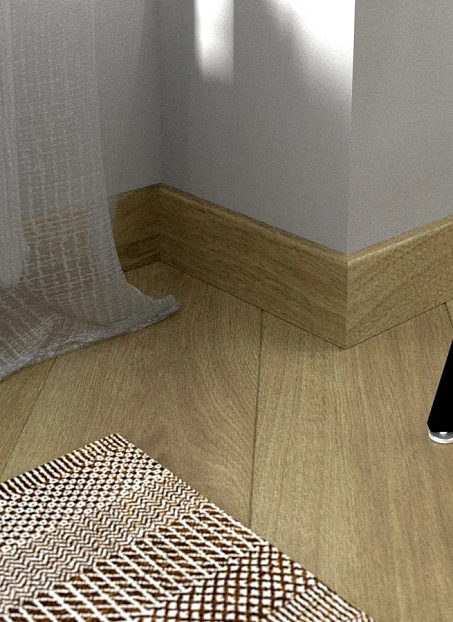 Плинтус МДФ Fine Floor Дуб Квебек>