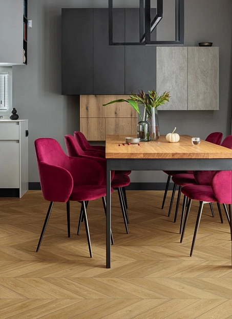 Виниловый ламинат (SPC) Aberhof CHEVRON  Oak Marengo сторона L/R - 50/50