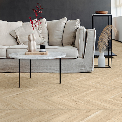 Виниловый ламинат (SPC) Aberhof CHEVRON  Oak Gettysburg сторона L/R - 50/50
