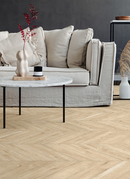 Виниловый ламинат (SPC) Aberhof CHEVRON  Oak Gettysburg сторона L/R - 50/50