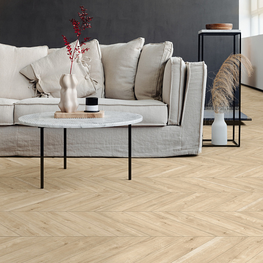 Виниловый ламинат (SPC) Aberhof CHEVRON  Oak Gettysburg сторона L/R - 50/50