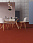 Линолеум модульный Marmoleum MODULAR COLOUR Berlin red 3352 шириной  м