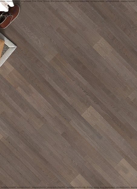 Паркетная доска Karelia LIGHT  Oak Shadow Grey SELECT 3S OIL SILKY MAT
