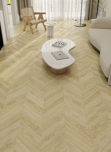 Кварцвиниловая плитка (LVT) Alpine Floor CHEVRON  Дуб Ваниль Селект