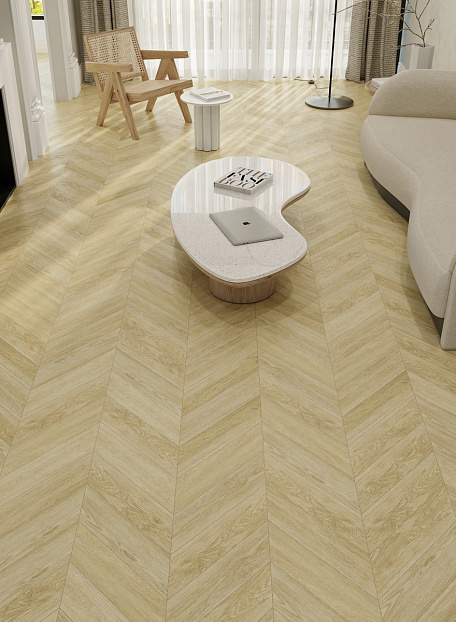 Виниловый ламинат (SPC) Alpine Floor CHEVRON  Дуб Ваниль Селект