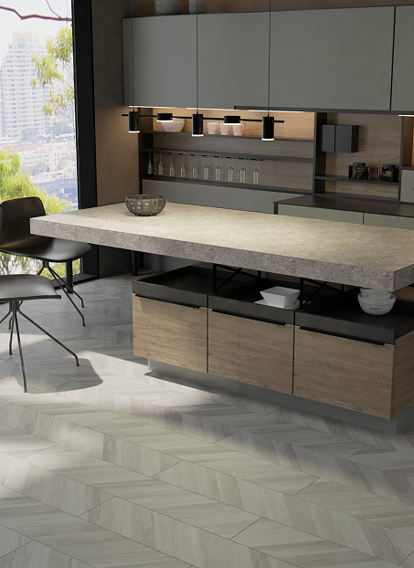 Ламинат Egger PRO Large 8-33 Елка Дуб Кестинкорт Пепел правая