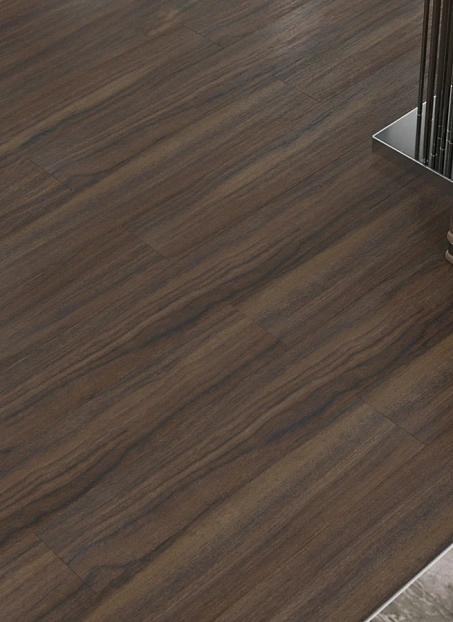 Кварц-винил (LVT) EcoClick ЭКО ДЕРЕВО (ECOWOOD) Тёмный Орех>