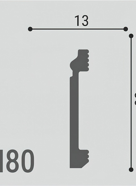 Плинтус напольный Де-Багет XPS Polymer ДН80