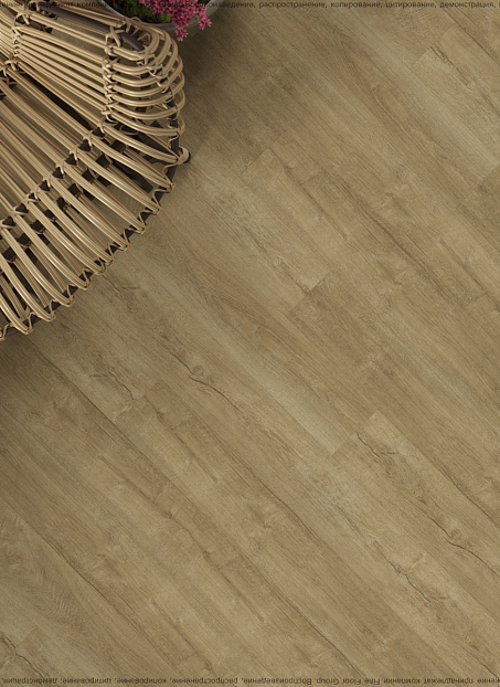 Кварцвиниловая плитка (LVT) EcoClick ECORICH  Дуб Шампань