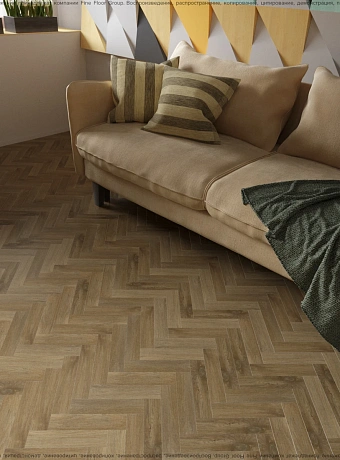 Кварц-винил (LVT) Fine Floor FF-RICH Craft Small Plank Дуб Лувр