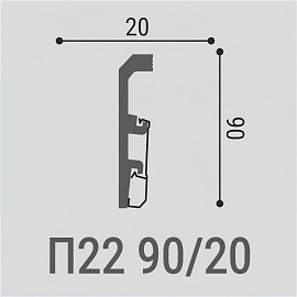 Bello Deco Плинтус напольный XPS П22