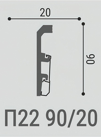 Плинтус напольный Bello Deco XPS ПМ22