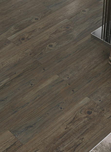 Кварцвиниловая плитка (LVT) EcoClick ECOWOOD CL  Дуб Тёмный