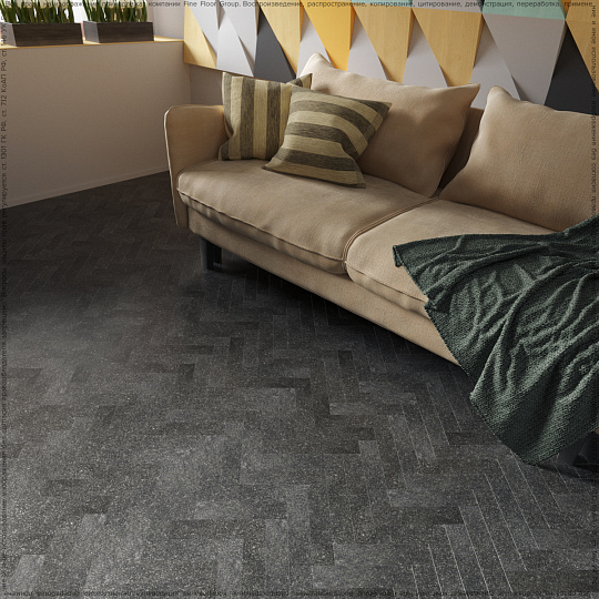 Кварцвиниловая плитка (LVT) Fine Floor FF-STONE Craft Small Plank Лаго Верде